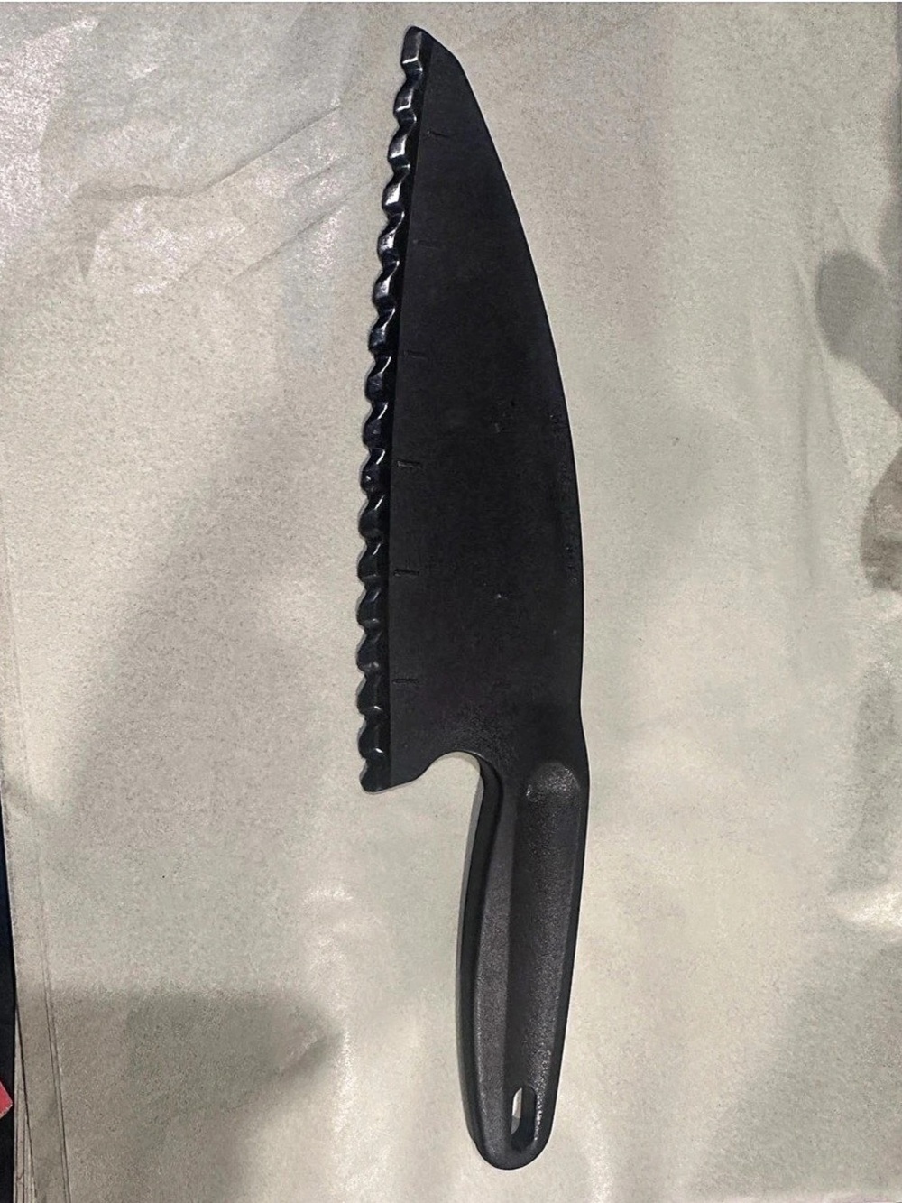 Pampered Chef Produce & Lettuce Stripping Serrated Retired Knife Black